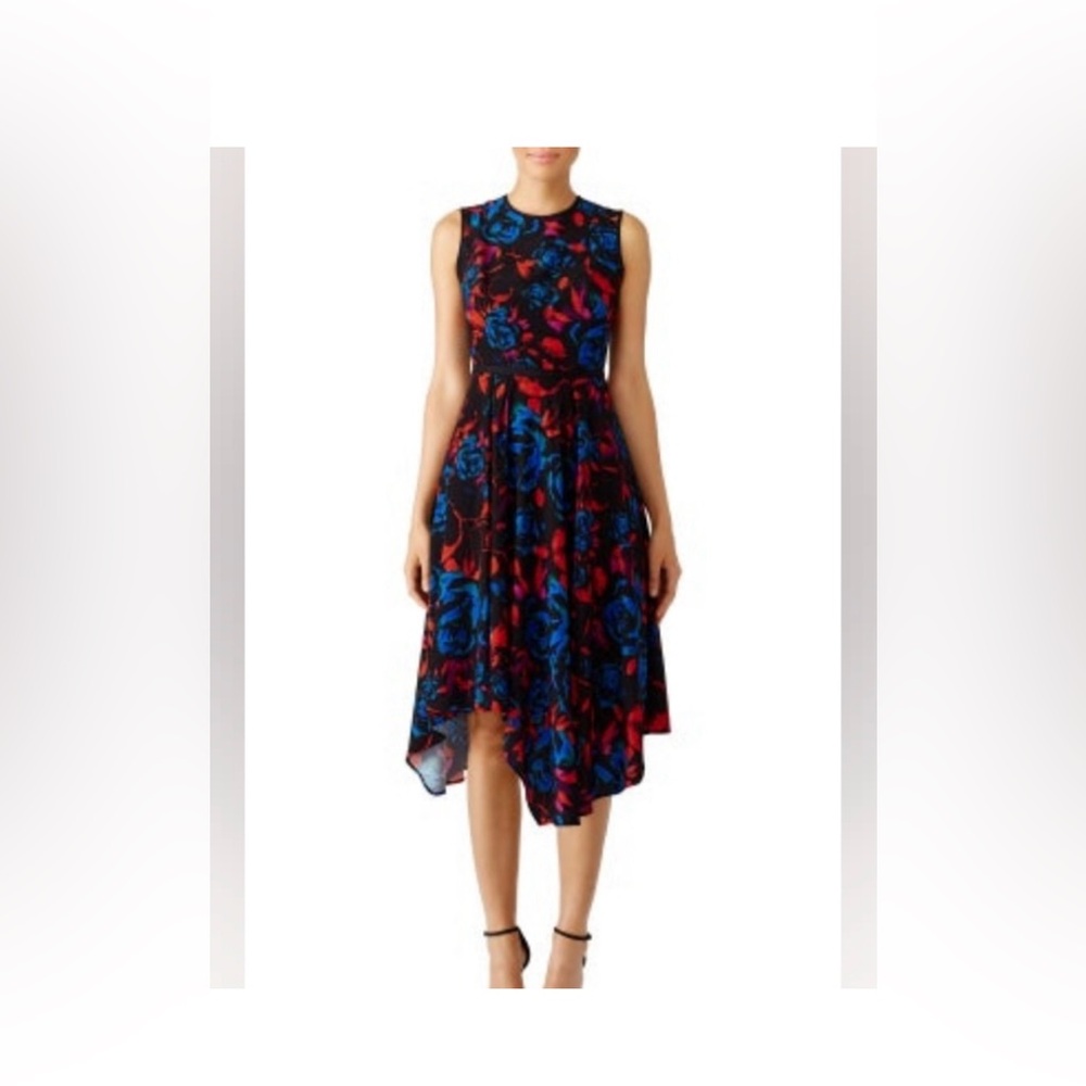 Hunter Bell Asymmetrical Hem Floral Dress
